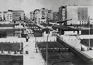 Checkpoints: Checkpoint Charlie in Berlin. Kochstrasse / Friedrichstr
