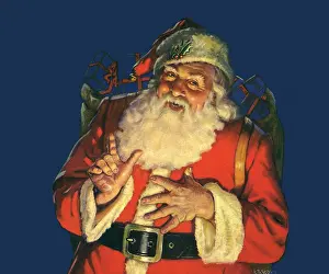 Affectionate: Cheerful Santa