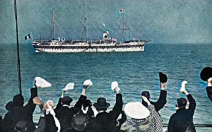 Handkerchiefs: Cheering a hospital ship, World War One