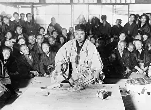 Chef: Chef in front of an audience, 1933