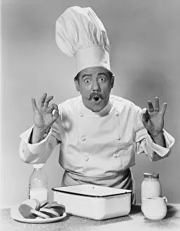 Toque: Chef in the kitchen saying OK