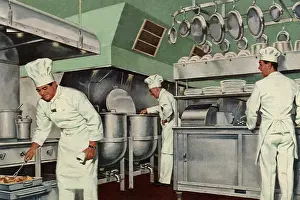 Chefs: Chefs Work in Kitchen