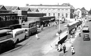 C1955: Chelmsford, the Bus Station c1955