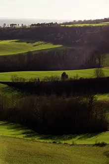 Dames: Chemin des Dames - View from Cavernes des Dragons southwards