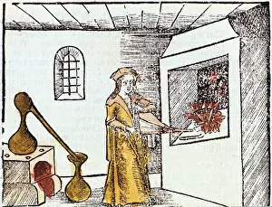 Encyclopaedia: The Chemist, 1508, The Chemist or Alchemist is