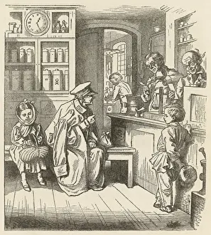 Toothache: At the Chemist - 1870