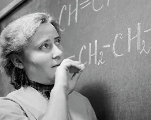 Explanation: Chemistry lesson at school