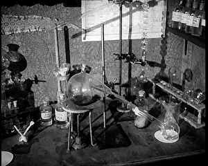 221b: Chemistry Set in a Mock Up Of Sherlock Holmes