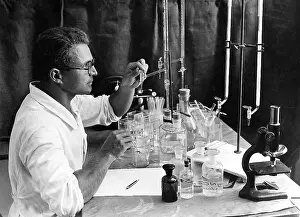 Occur: Chemists analyzes chemical samples, 1931