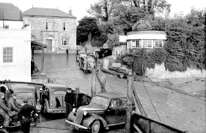 Gwent: Chepstow, Disembarking from Beachley Ferry 1950
