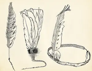 Cherokee: Cherokee Headdress Types, 20th C