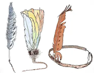 Cherokee: Cherokee Headdress Types, 20th C