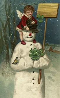 Clovers: Cherub and Snowman