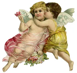 Diaphanous: Two Cherubs Embracing