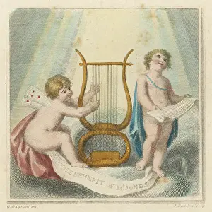 Chubby: Cherubs - Lyre - 18th century
