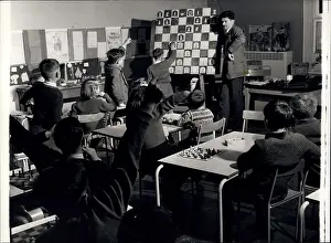 Chessboard: Chess class at Langbourne Primary School, London