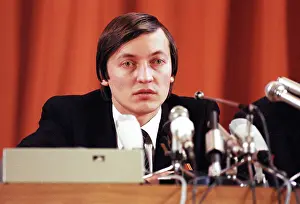 Chess: Chess player Anatoly Karpov, 1981