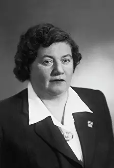 Chess player Olga Rubtsova, 1956