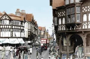 Eastgate: Chester, Eastgate Street c1955