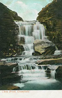 Greenfield: Chew Brook Waterfall, Greenfield, Lancashire