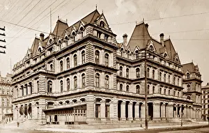 Fice: Chicago Post Office - hand coloured when published -
