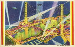 Spotlights: Chicago World Fair - The Lagoon at night