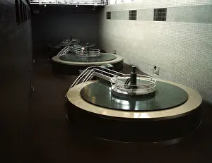 Generators: Chickamauga Dam turbine generators in 1942. It