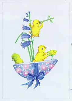 Seasick: Chicks in Easter Egg Boat