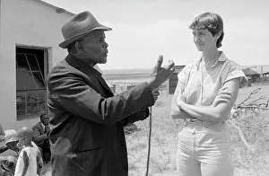 Neighbourhoods: Chief John Mathope with TRAC fieldworker Marj Brown