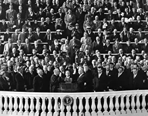 Inaugurations: Chief Justice Fred Vinson administers the Oath