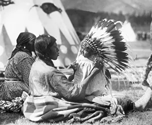 Whenever: Chief Cry like Elk with his mother, 1927