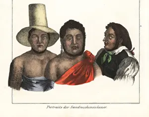 Goedsches: Chiefs of the Sandwich islands (Hawaii)