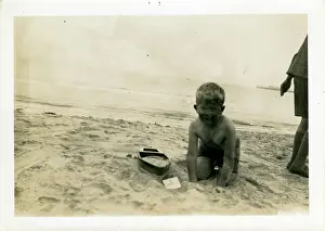 Weymouth: Child on the Beach, Weymouth, Dorset