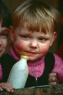 Teat: Child with bottle, Northern Ireland