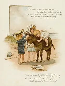 Clings: Child on Donkey