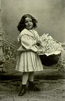 Illustratio: Child with Flower Basket