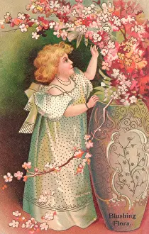 Blushing: Child & Flowers