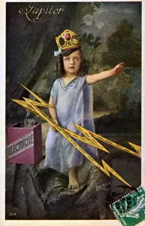 Nightie: Child as Jupiter the lightning thrower