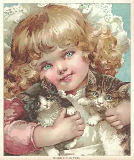 Kittens: Child with Kittens