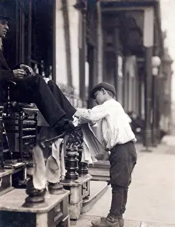 Bootblack: Child labor, Bootblack at 2 West 4th Street, ?
