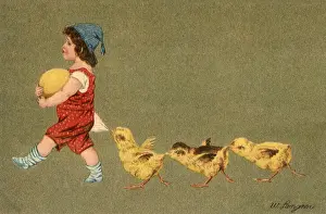Beaks: Child Leading Chicks