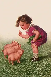 Lecturing: Child Lecturing Pigs