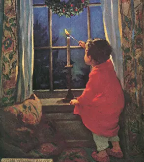 Slippers: Child Lighting Candle