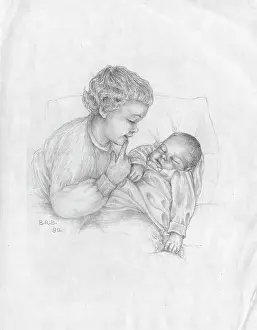 Beattie: Child looking at baby asleep