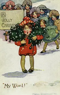 Child with mistletoe