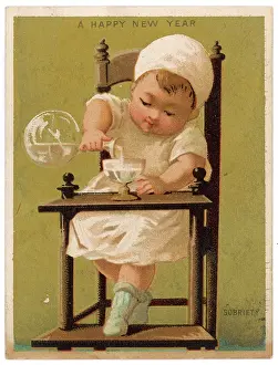 Highchair: CHILD POURS DRINK C1880