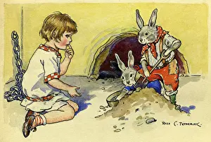Petherick: Child with rabbits