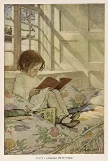 Everywhere: Child Reads at Window