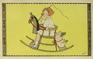 C1920: Child on a rocking horse