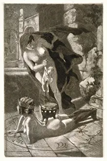 Sacrificing: Child sacrifice, circa 15th century
